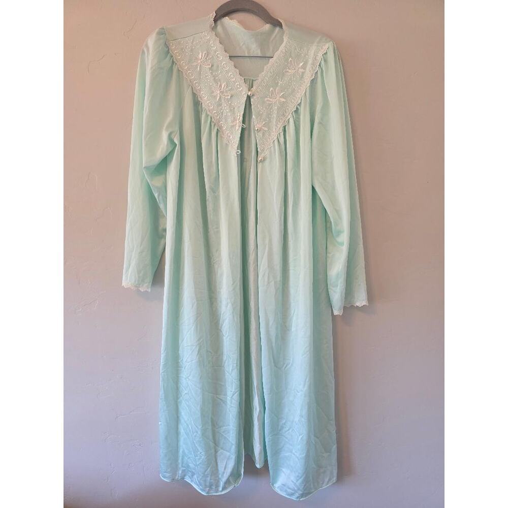 Vintage Mint Green Lace Nightgown Cottagecore Fairycore